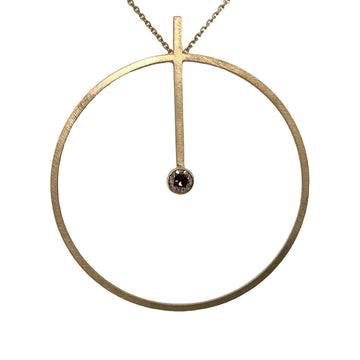 Vintage Champagne Diamond Pendant